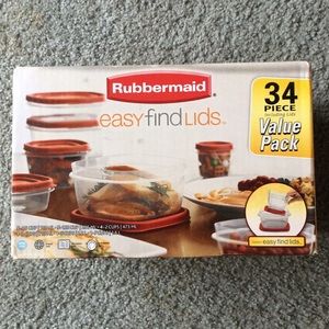 Rubbermaid NEW IN BOX Easy Find Lids 34 pc Set